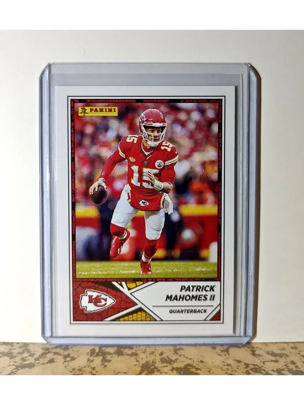 Patrick Mahomes II 2024 Panini NFL #15 Sticker Card Kansas City Chiefs